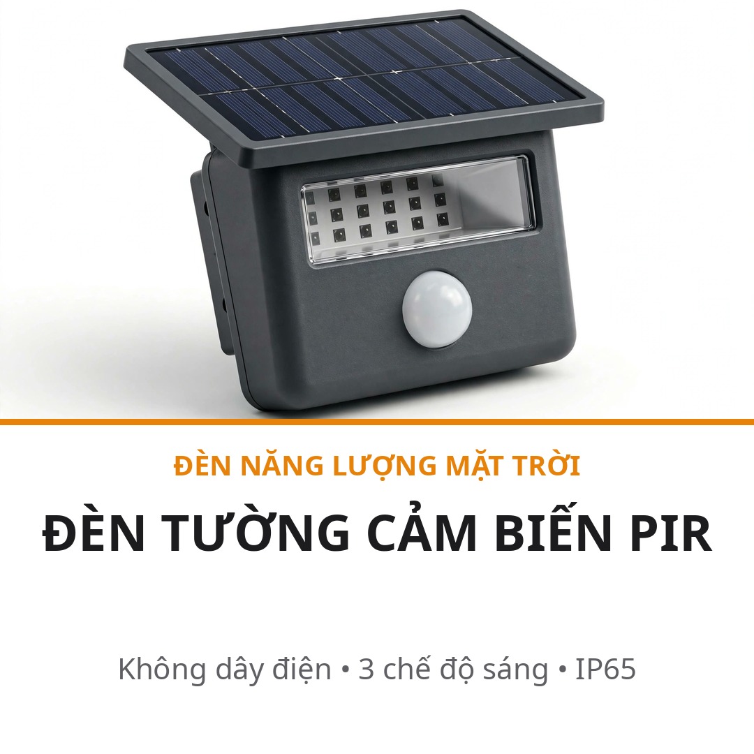 Solar wall light Vietnamese sample